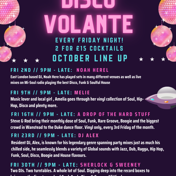 DISCO VOLANTE FRIDAYS